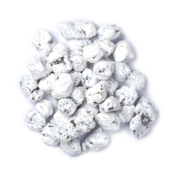 Close view of powdery white Lemon Blossom Incense. 