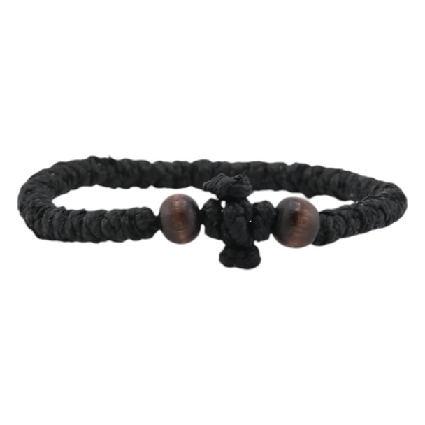 Waxy Prayer Rope with Wooden Beads