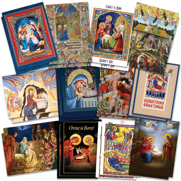 24 pack of orthodox christmas greeting cards