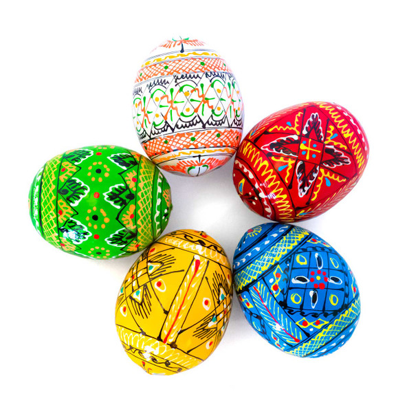 Ukrainian Hand Painted Eggs (5 Pack)