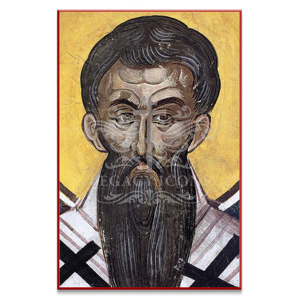 Historic icon of St. Gregory of Palamas, commemorated on the second Sunday of Lent for his faithfulness to the Church, from Mount Athos