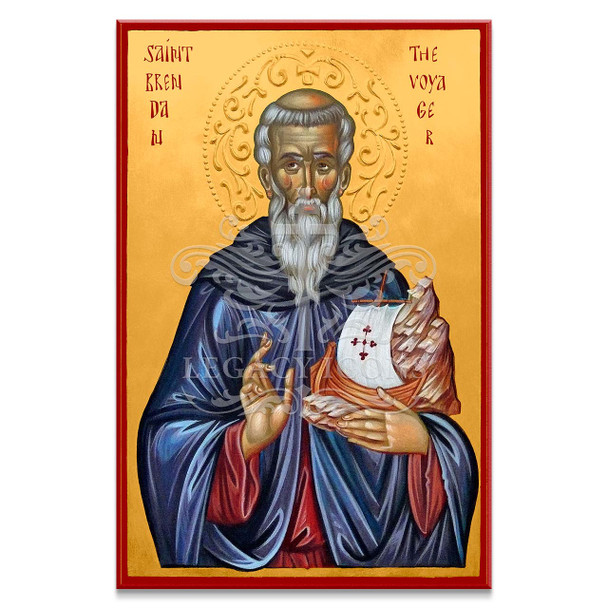 Saint Brendan the Voyager Icon - S414