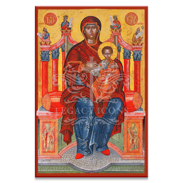 Theotokos Enthroned (XVIIc) Icon - T206