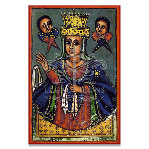 Virgin Enthroned (Ethiopian) Icon - T195