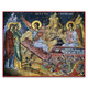 Stunning historic icon of The Myrrh-bearers at the Tomb from Mount Athos, Greece