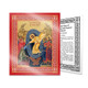 Pascha icon card with a description of the feast on the back