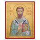 Orthodox icon of Saint Augustine of Hippo in the robes of a bishop