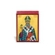 Saint Patrick of Ireland in the garb of bishop and upholding a three-leaved clover