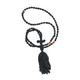 100 Knot Orthodox wool Black prayer rope with tassle and cross 