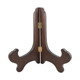 A wooden icon stand standing 7.5 inches high with brass fittings 