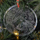 Crystal - Etched Ornament Set