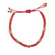 Knitted Bracelet with Metal Beads