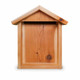 Handcrafted cedar icon shrine with peaked roof, fits 8x10 icons, suitable for indoor or outdoor display.