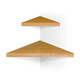 Wooden corner shelf designed to hold Orthodox icons, with space for candles and devotional items. Wooden corner shelf designed to hold Orthodox icons, with space for candles and devotional items.