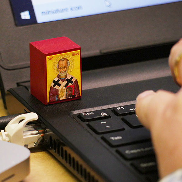 Saint Nicholas Micro Icon