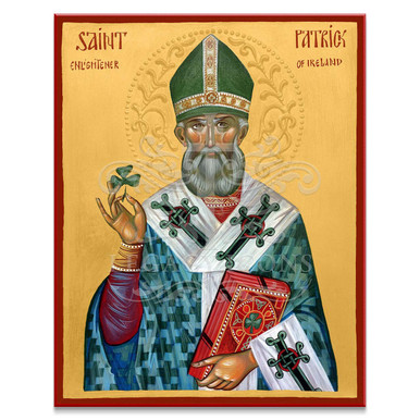 Saint Patrick Icon - 8"x10"