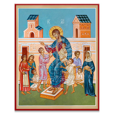 Christ Blessing the Children (Koufos) Icon - F323