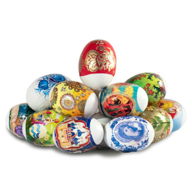 The Works Easter Egg Decorating Stickers Kit