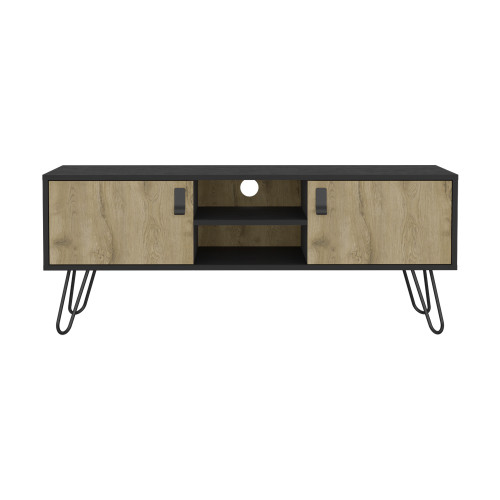 Tv Stand B Magness, Living Room, Black / Macadamia