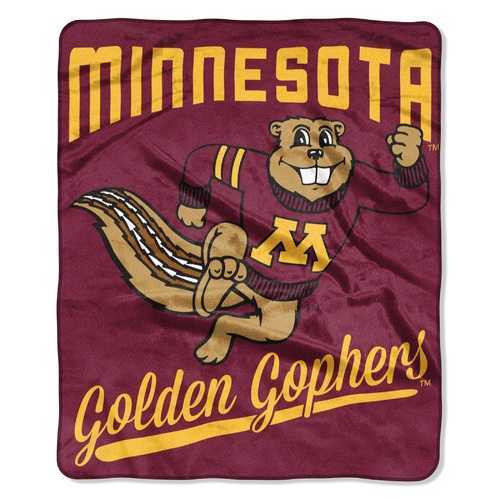 Minnesota OFFICIAL Collegiate, "Alumni" 50"x 60" Raschel Throw by The Northwest Company