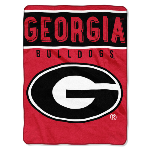 Georgia OFFICIAL Collegiate "Basic" Raschel Throw