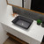 Tempered Glass Matte Bathroom Vessel Sink, Rectangle Bathroom Basin (Tempered Glass Matt Gray)