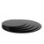 28" Inch Round Tempered Glass Table Top Black Glass 2/5 Inch Thick Beveled Polished Edge