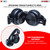 Bluetooth Wireless 5.0 USB Over Head Ear Stereo Headphone Noise Cancelling Headset Mic Gaming 5 Core Ratings (Black)