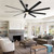 84 In. Indoor Modern Industrial Aluminum Blade Ceiling Fan With LED Light and Remote Control