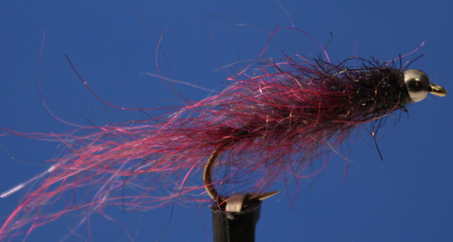 Deep Purple Leech  (Package of 3 flies) Deep Purple Leech  (Package of 3 flies)