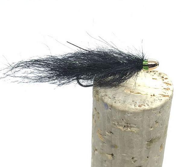 Balanced Emerald Eyed Leech  (Package of 3 flies) Balanced Emerald Eyed Leech  (Package of 3 flies)