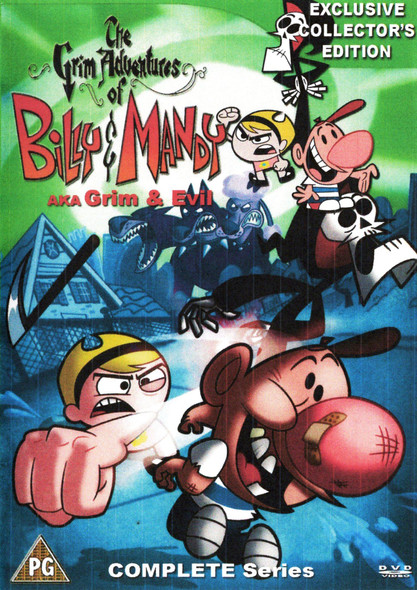 Grim Adventures of Billy & Mandy aka Grim and Evil complete cartoon series + Movies and Specials on a 7 DVD boxed set