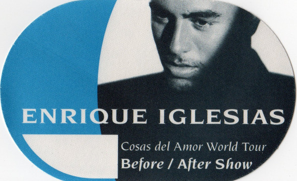 Enrique Iglesias World Tour backstage pass
