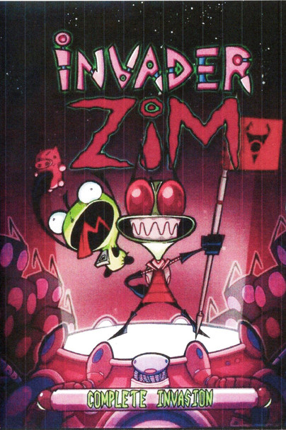 Invader Zim - Volume 1 -3, the complete 38 episode TV animation series on 2 DVDS
