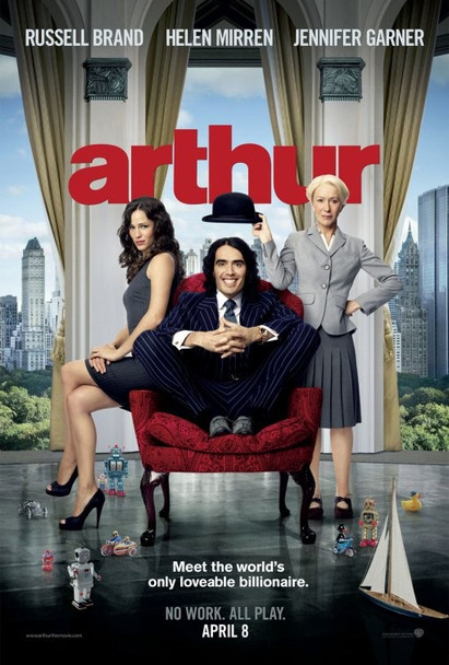 Arthur (2011) starring Russell Brand mini movie poster