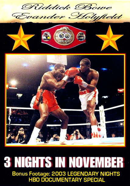 Bowe vs Holyfield Trilogy 3 fights plus extras on a 2 DVD set