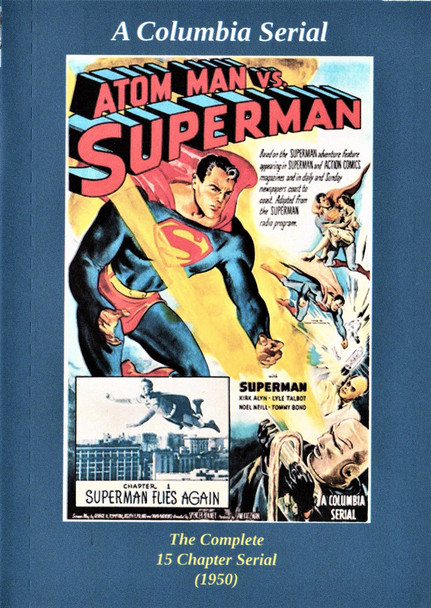 ATOM MAN vs. SUPERMAN SERIAL CLIFFHANGER 15 CHAPTERS ON 2 DVDs