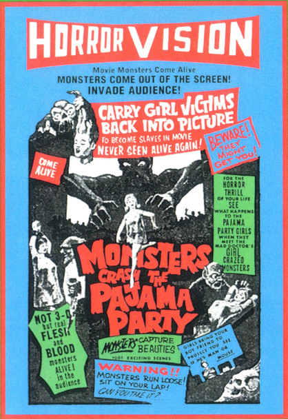 Monsters Crash the Pajama Party in color live spook show on DVD