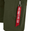 Alpha Industries Mens Shorts X Fit Cargo Sweat Shorts in Dark Green