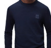 Hugo Boss Mens Jumper Kanovano BOSS Knitwear in Dark Blue