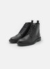 Hugo Boss Leather Boots Mens BOSS Calev Grained Leather Boots in Black