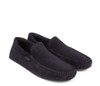 Hugo Boss Mens Shoes Noel Suede Moccasin BOSS Loafers in Dark Blue