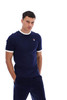 Fila Mens T-Shirt Marconi Ringer FILA Vintage Tee in FILA Navy Blue