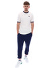Fila Mens T-Shirt Marconi Ringer FILA Vintage 80's Tee in Gardenia White / FILA Navy