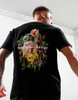 Marshall Artist Mens T-Shirt Acid Flora Tee in Black