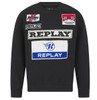 Replay Mens Sweatshirt Motorsport Badge Logo Jumper