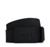 Hugo Boss Mens Belt Icon Plaque Buckle BOSS Leather Belt in Black