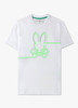 Psycho Bunny Mens T-Shirt Chester Graphic Tee in White