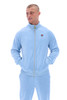 Fila Mens Track Jacket Velour FILA Vintage Gold Eddie Track Top in Light Blue