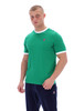 Fila Mens T-Shirt Marconi FILA Vintage Ringer Tee in Jelly Bean Green / White